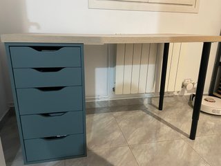 Escritorio IKEA LAGKAPTEN + Cajonera ALEX