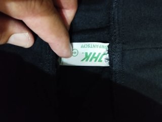 Pantaloni felpati neri