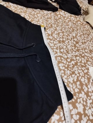 Pantaloni felpati neri