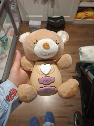 Oso de peluche musical para bebé