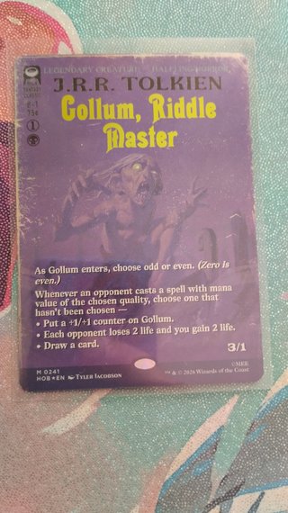 Gollum, Riddle Master MTG Carta Foil Hobbit