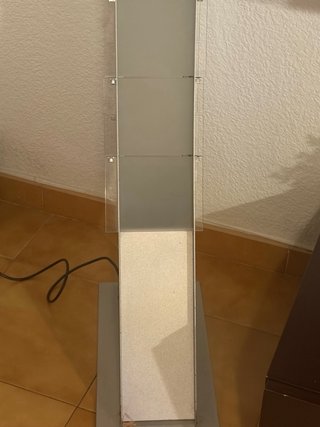 Lámpara de pie, cristal y metal REGALO LA DE TECHO