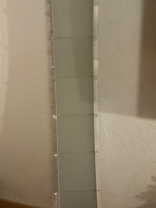 Lámpara de pie, cristal y metal REGALO LA DE TECHO