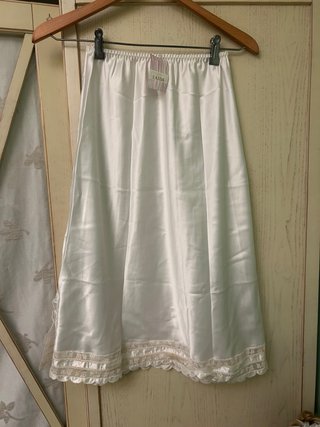 Combinación Falda Raso Blanca Laida