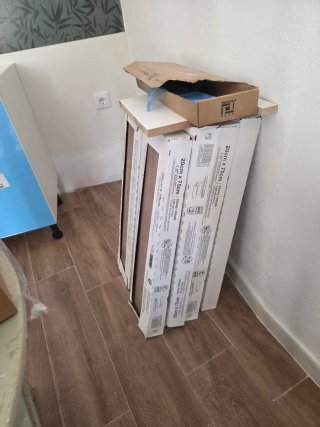 Suelo Porcelánico 27 METROS Mortero, Separadores