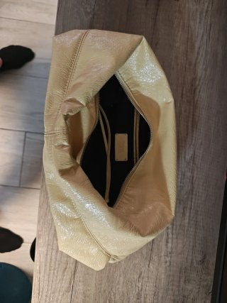 Bolso Zara Beige Piel Sintética