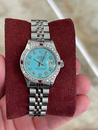 Rolex Datejust Lady 26mm Turquesa Diamantes