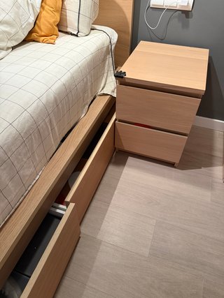 Cama ikea Malm 160x200 con Somier