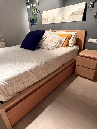 Cama ikea Malm 160x200 con Somier