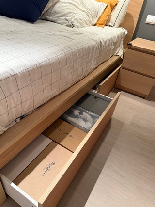 Cama ikea Malm 160x200 con Somier