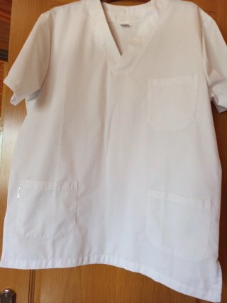 Casaca Sanitaria Unisex Blanca Talla 6