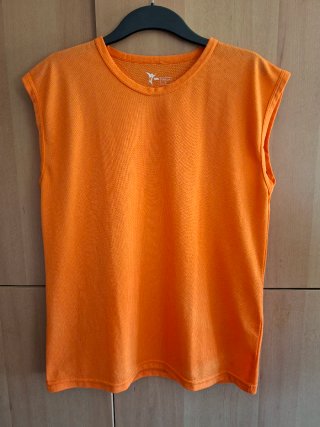 Camiseta naranja de malla transpirable Talla L