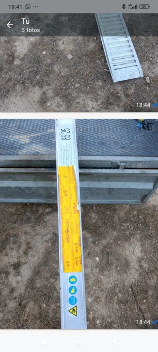 Rampas mini excavdora remolque /camión CLM 85.25