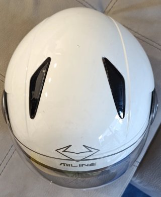 Casco Moto Jet Miline Spirit Blanco