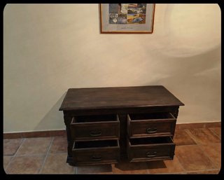 Antica Cassapanca / Comò Lucana in Noce