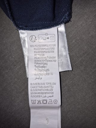 Blusa Azul Marino sin Mangas con Encaje
