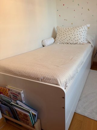 Cama nido blanca IKEA SLÄKT 90x200