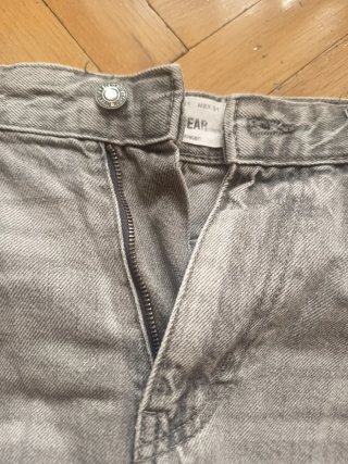 Bermuda Vaquera Gris Pull&Bear