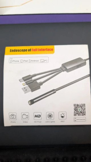 Endoscopio 1080p con cable de 5m