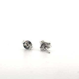 Pendientes de Oro Blanco con Piedra
