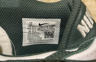 Zapatillas Nike Dunk Verdes y Blancas
