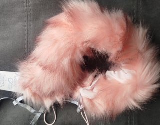 Boa pelo rosa para carrito bebé