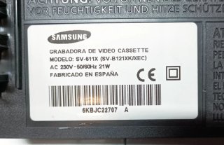 Grabador de Vídeo VHS Samsung SV-611X