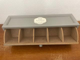 Caja para Infusiones de Madera Gris