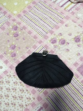 Bolso de Fiesta Negro con Cadena