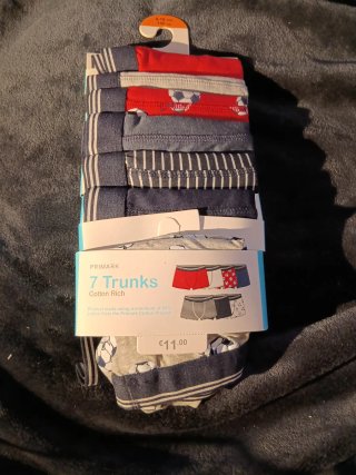 Pack 7 Calzoncillos Primark Infantil 9-10 Años