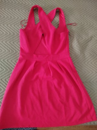 Vestido corto rosa