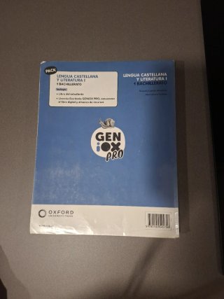 Lengua castellana y literatura I. Libro del est...