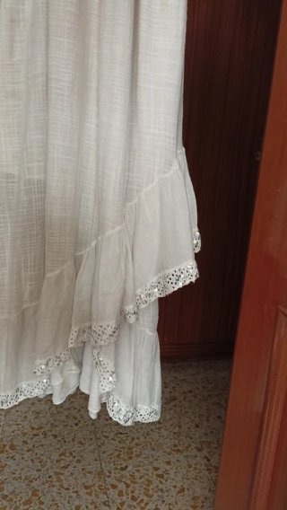Vestido largo lentejuelas estilo ibicenco