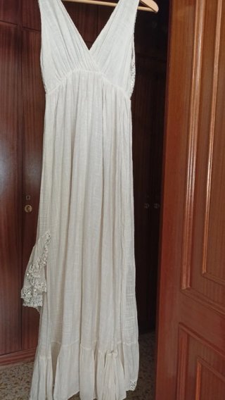 Vestido largo lentejuelas estilo ibicenco