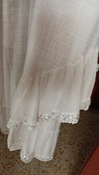 Vestido largo lentejuelas estilo ibicenco