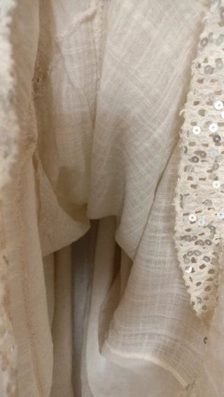Vestido largo lentejuelas estilo ibicenco