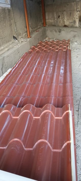 Planchas Panel Sándwich Teja Roja 70×90 milímetros