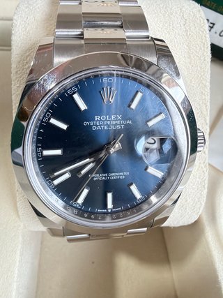 Rolex Datejust 41 Oyster Azul