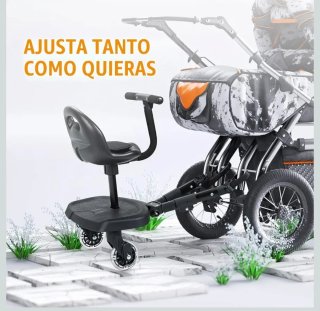 Patinete universal 2 en 1 para carrito