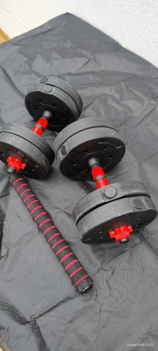 Mancuernas ajustables con discos