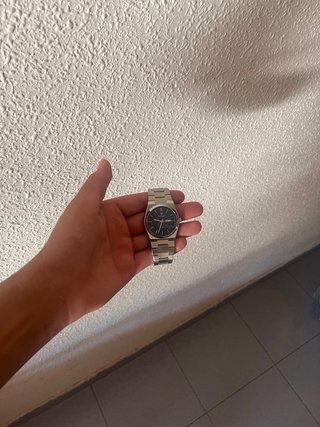 Reloj de Pulsera Plateado para Hombre