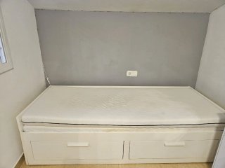 Cama juvenil Brimes Ikea blanca