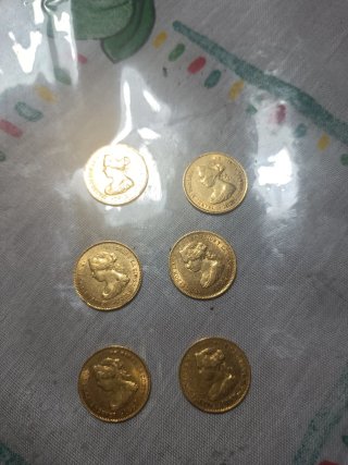 Monedas de Oro de Isabel II-641-96-83-95