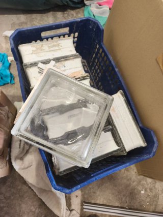 Ladrillos de vidrio para construcción pavés