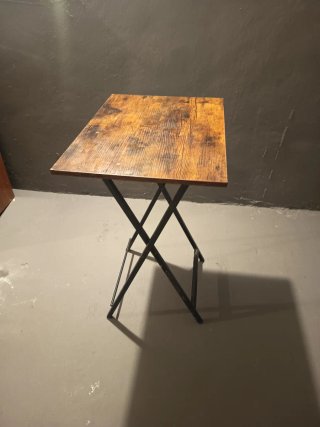 Mesa Plegable Madera y forja