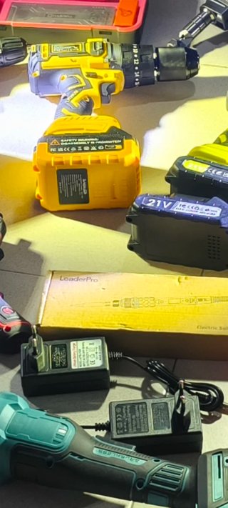Taladros, atornilladores, amoladoras batería