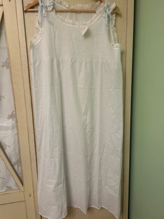 Camisón de Plumeti Blanco
