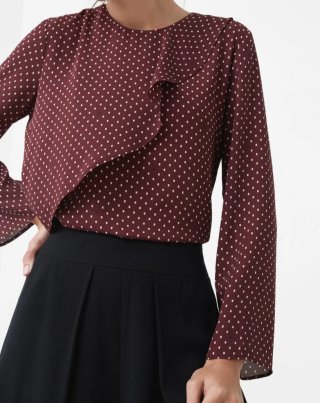 Blusa Granate Estampada Mango