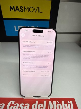 iPhone 15 Pro Max 256GB Negro como nuevo