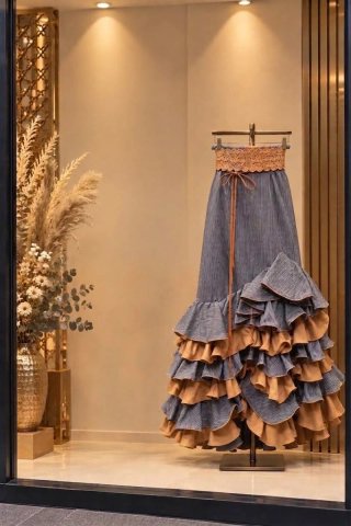 Conjunto Flamenco: Vestido, Falda y Camisa